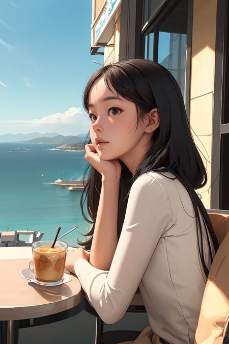 00552-115604504-(best quality, masterpiece), 1girl sticks her chin out at a café overlooking the sea and takes in the view., from side,.png